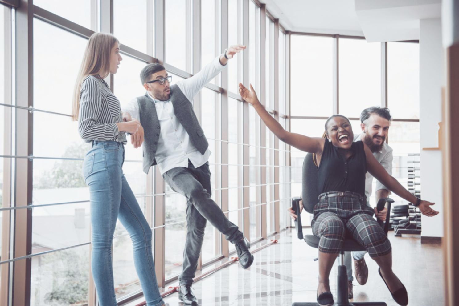 Modern office meeting room where budget approval workflow training sessions take place